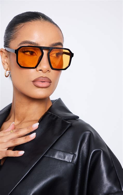 sunglasses with orange lenses